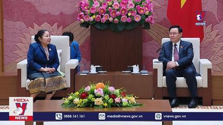 Chủ tịch Quốc hội tiếp Trưởng Ban Tổ chức Trung ương Lào