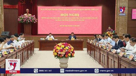 Báo cáo kiểm tra công tác phòng chống tham nhũng tại thành phố Hà Nội