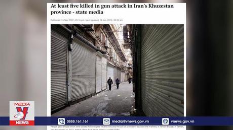 Xả súng khiến nhiều người thương vong tại Iran