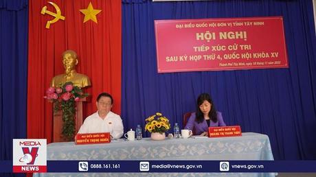 Đoàn ĐBQH tỉnh Tây Ninh tiếp xúc cử tri