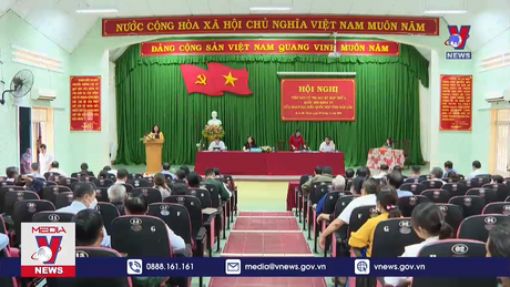 Trưởng ban Dân vận Trung ương tiếp xúc cử tri tại Đắk Lắk