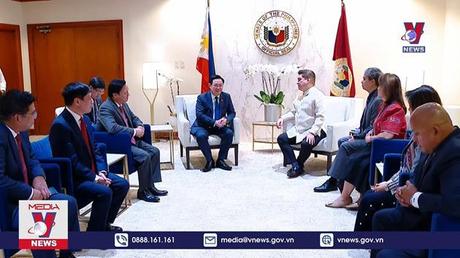 Chủ tịch Quốc hội hội đàm với Chủ tịch Thượng viện Philippines