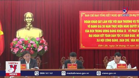 Khảo sát thực hiện Nghị quyết số 23 khóa IX tại Đắk Lắk