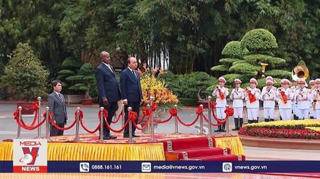 Lễ đón Tổng thống Cộng hòa Uganda thăm chính thức Việt Nam