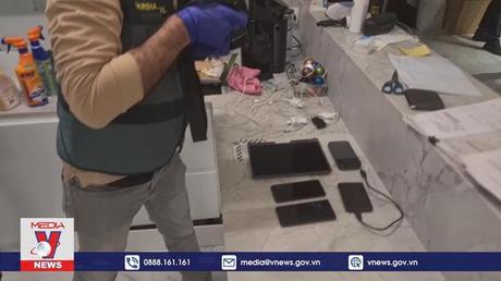 Cảnh sát châu Âu truy quét mạng lưới tội phạm xuyên quốc gia