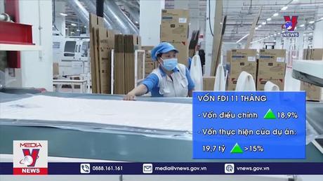 Việt Nam thu hút hơn 25 tỷ USD vốn FDI trong 11 tháng