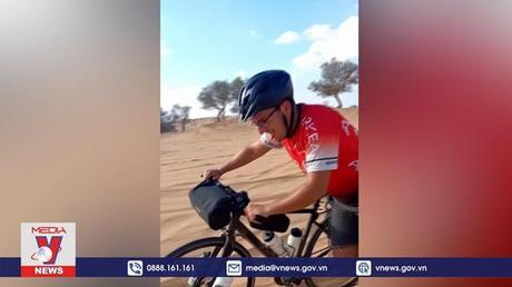 Đạp xe từ Pháp tới Qatar để xem World Cup