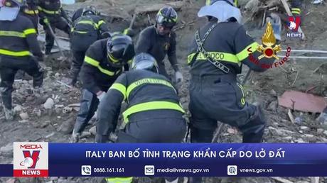 Italy ban bố tình trạng khẩn cấp do lở đất