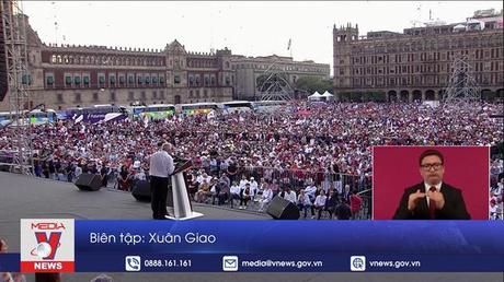 Tuần hành lớn ủng hộ Tống thống Mexico