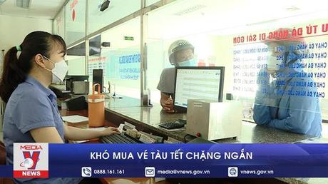 Khó mua vé tàu Tết chặng ngắn