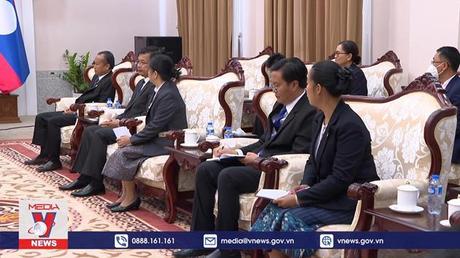 Giám đốc Học viện chính trị Quốc gia Hồ Chí Minh thăm và làm việc tại Lào