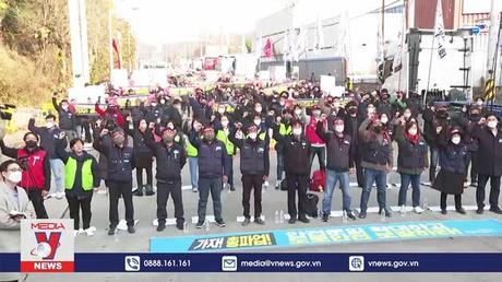 Hiệp hội tài xế xe tải Hàn Quốc chấm dứt đình công