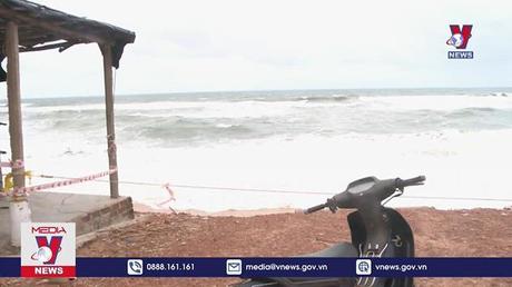 Bình Định: Sạt lở bờ biển đe dọa nhà cửa, tính mạng người dân