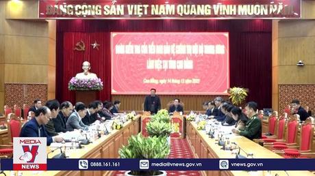 Kiểm tra công tác bảo vệ chính trị nội bộ tại Cao Bằng