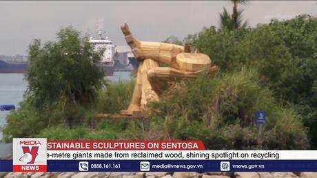 Tác phẩm điêu khắc từ gỗ phế liệu