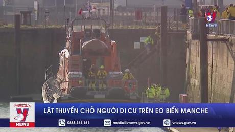 Lật thuyền chở người di cư trên Eo biển Manche
