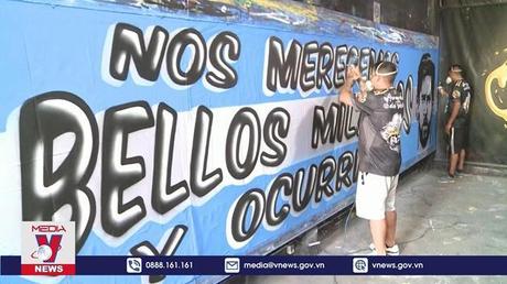 Thiết kế cờ độc đáo để ủng hộ tuyển Argentina