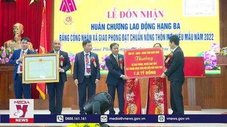 Xã đầu tiên tại Nam Định đạt nông thôn mới kiểu mẫu