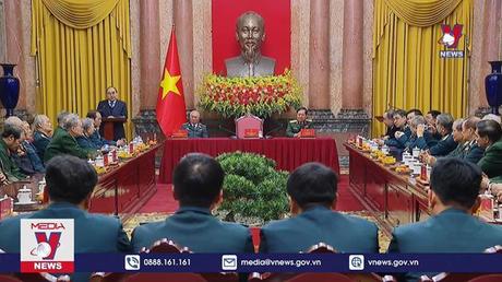 Chủ tịch nước gặp mặt Ban liên lạc CCB Bộ đội Tên lửa phòng không và Sư đoàn 361