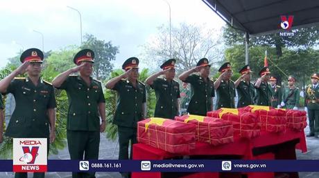 Hậu Giang cải táng hài cốt liệt sĩ hy sinh trong kháng chiến chống Mỹ