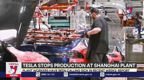 Tesla tạm dừng sản xuất xe điện tại Thượng Hải (Trung Quốc)