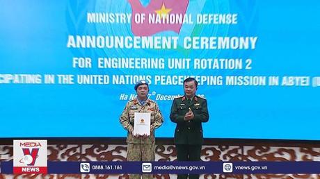 Ra mắt đội công binh số 2 tham gia GGHB LHQ