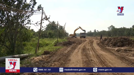 Tiến độ giải phóng mặt bằng tại Cầu Rạch Miễu 2 triển khai chậm