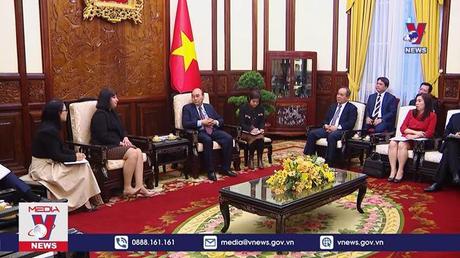 Chủ tịch nước Nguyễn Xuân Phúc tiếp Đại sứ Romania 