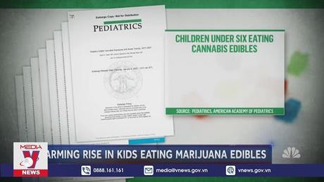 Báo động tình trạng trẻ em Mỹ ăn phải thực phẩm chứa cần sa