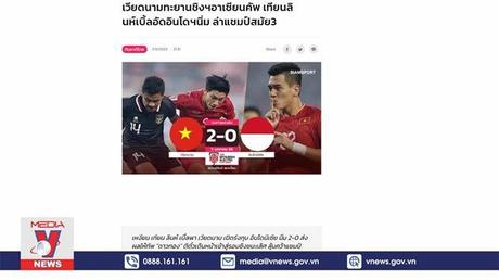 Báo chí quốc tế khen ngợi chiến thắng của tuyển Việt Nam