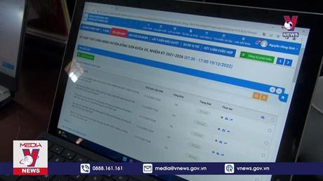 Hiệu quả của phòng họp HĐND không giấy tờ đầu tiên ở Thanh Hóa 