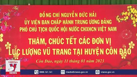Chúc Tết cán bộ, chiến sỹ và nhân dân huyện Côn Đảo