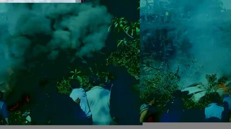 Những hình ảnh đầu tiên tại hiện trường vụ rơi máy bay chở 72 người ở Nepal