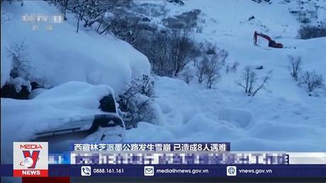 Lở tuyết ở Trung Quốc khiến 8 người thiệt mạng