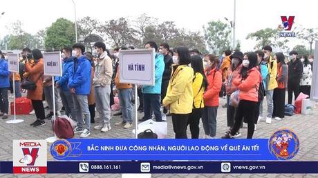 Bắc Ninh đưa công nhân, người lao động về quê ăn Tết
