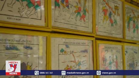 Tranh làng Sình cầu may mắn, bình an