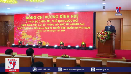 Chủ tịch Quốc hội chúc tết cơ quan báo chí Quốc hội 
