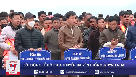 Sôi động lễ hội đua thuyền truyền thống Quỳnh Nhai