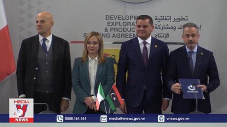 Italy và Libya ký kết thỏa thuận năng lượng 8 tỷ USD