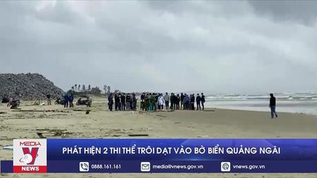 Phát hiện 2 thi thể trôi dạt vào bờ biển Quảng Ngãi