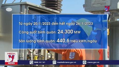 Sản lượng điện tiêu thụ dịp Tết giảm mạnh