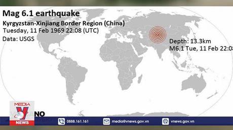 Động đất độ lớn 6,1 ở Trung Quốc