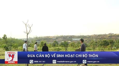 Đưa cán bộ về sinh hoạt chi bộ thôn