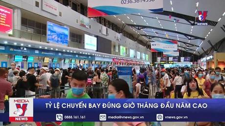 Tỷ lệ chuyến bay đúng giờ tháng đầu năm cao