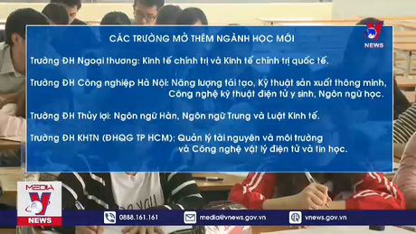 Mở thêm một loạt ngành học mới