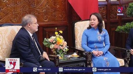 Quyền Chủ tịch nước Võ Thị Ánh Xuân tiếp Đại sứ Brazil