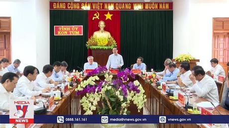 Thường trực Ban Bí thư làm việc với Ban Thường vụ Tỉnh ủy Kon Tum