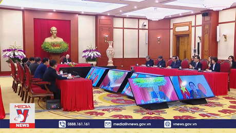 Tổng Bí thư hội đàm trực tuyến cấp cao với Chủ tịch Đảng Dân chủ Tự do, Thủ tướng Nhật Bản