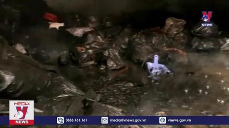 Quảng Ngãi dập tắt đám cháy kho chứa 200 tấn than củi 