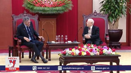 Tổng Bí thư tiếp Đoàn đại biểu Đảng Phong trào Cánh tả Thống nhất (MIU)